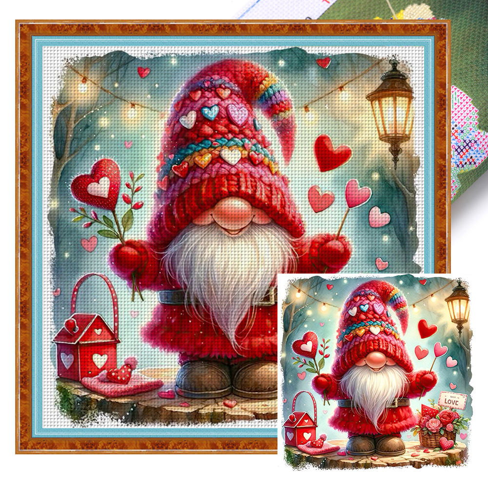 Valentine'S Day Tree Spirit Full 11CT Pre-stamped Canvas(40*40cm) Cross Stitch