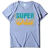 Father's Day Print Super Dad Short Sleeve T-Shirt