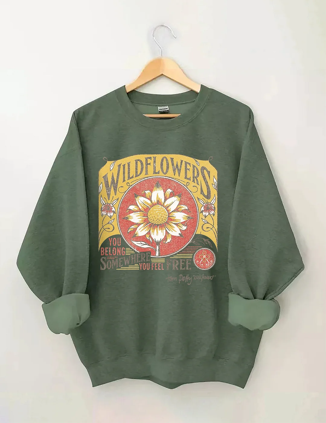 Tom Petty Wildflowers Natural Sweatshirt