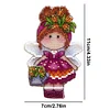 Tulips DIY Cross Stitch Kit 14CT Thread Art Needlework Fridge Magnets 7x11cm tapestrymarket