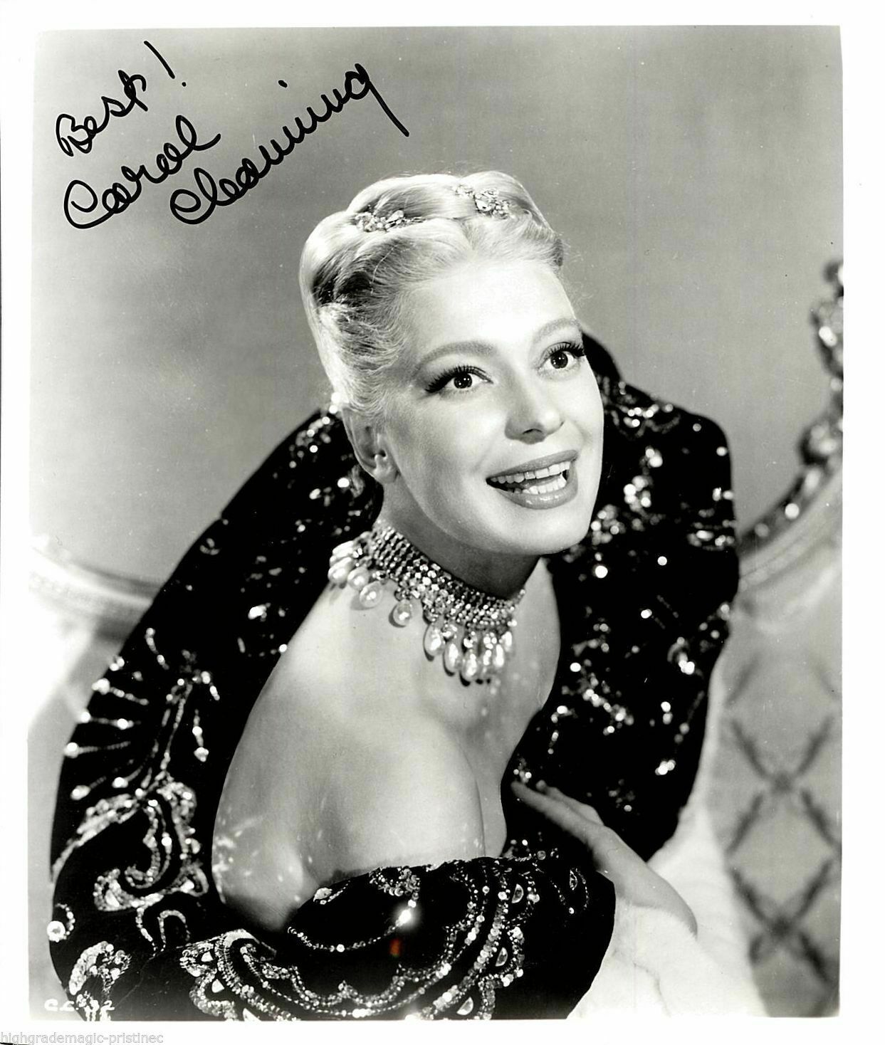 CAROL CHANNING STUDIO Photo Poster painting SIGNED 8X10 JSA AUTHENTICATED COA # N38790