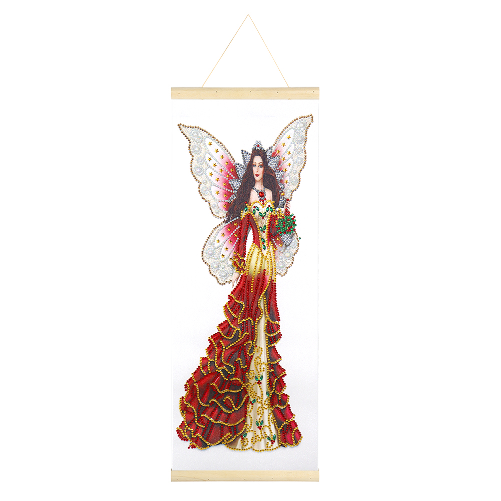 

20*50CM - Special Shaped Diamond Painting - Dress Lady Hanging, 501 Original