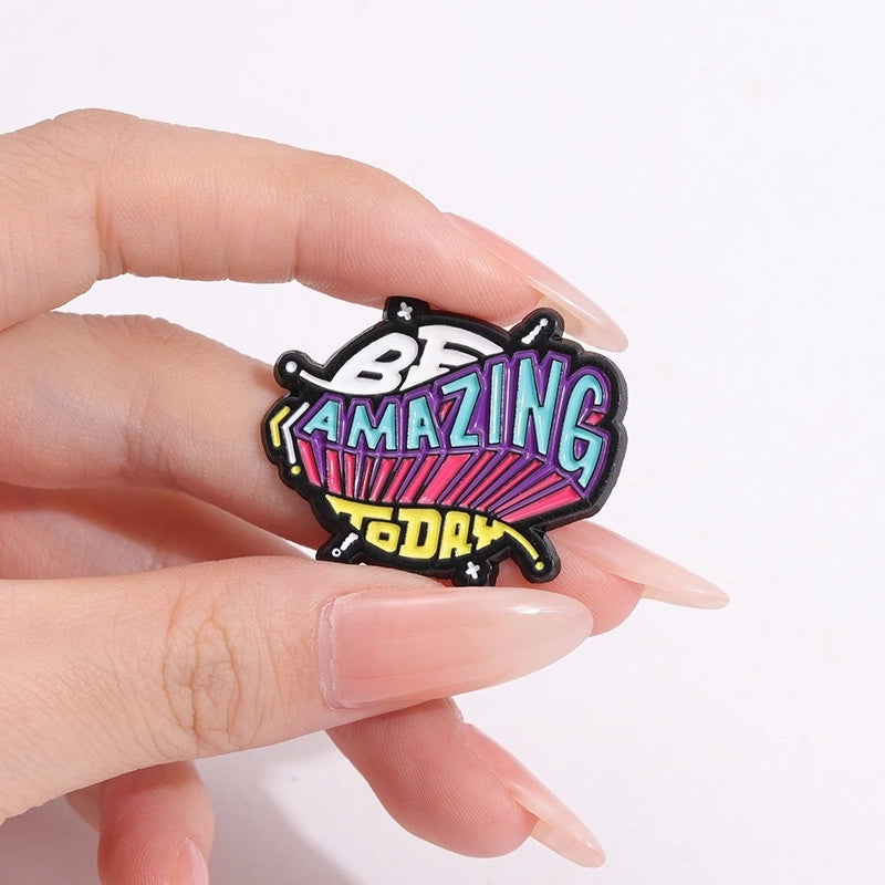 Cartoon Style Cute Cowboy Style Letter Bottle Alloy Stamping Stoving Varnish Plating Unisex Brooches Collar Pin