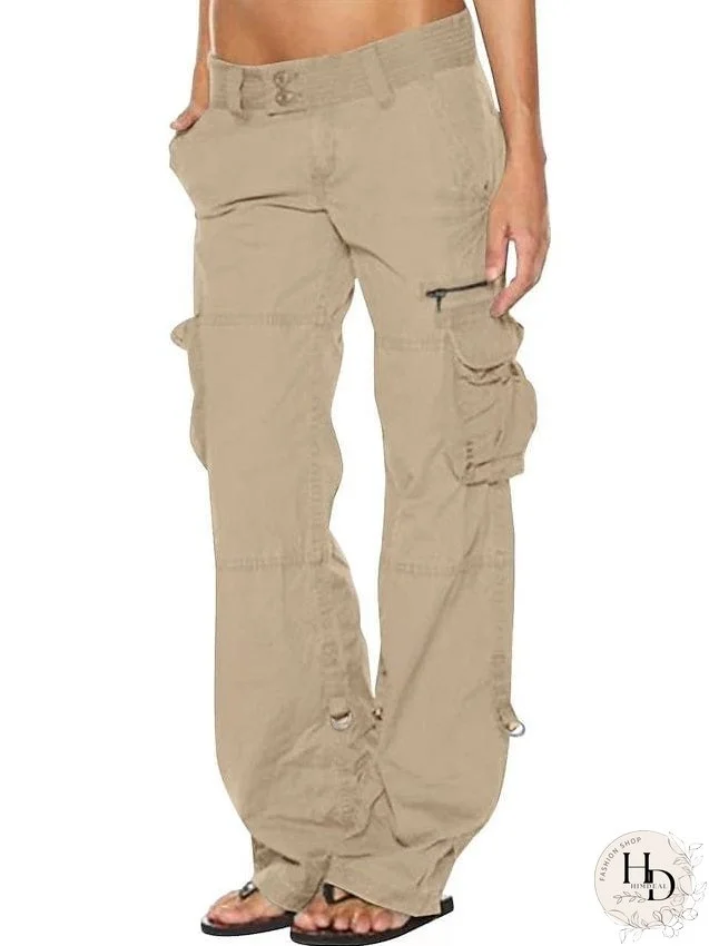 Streetwear-Inspired Black Cargo Pants