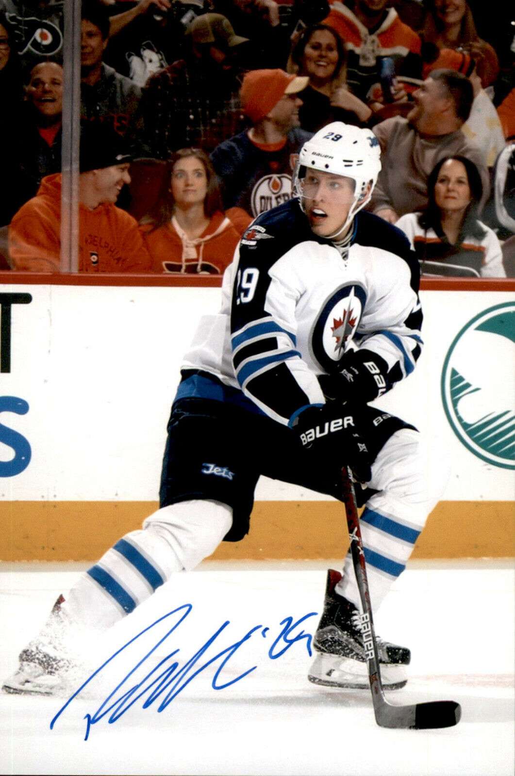 Patrik Laine SIGNED 4x6 Photo Poster painting WINNIPEG JETS #2