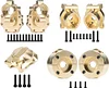 AMK TRX4 TRX6 RC Portal Housing Heavy Brass Weights Mount Diff Cover Counterweight Set for 1/10 RC Crawler TRX-4 TRX4 TRX-6 LCG Upgrade(4pcs,255g)