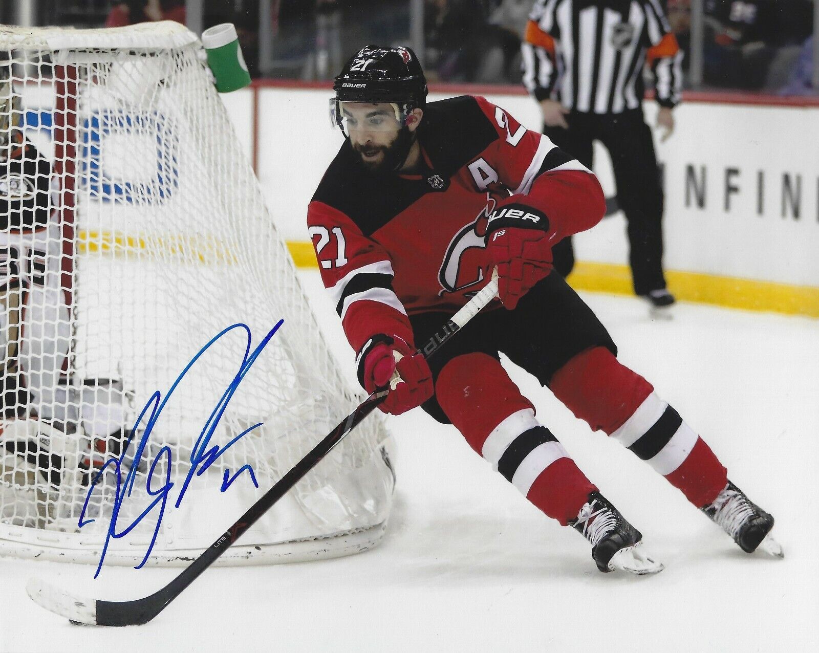 Autographed 8x10 KYLE PALMIERI New Jersey Devils Photo Poster painting - w/COA