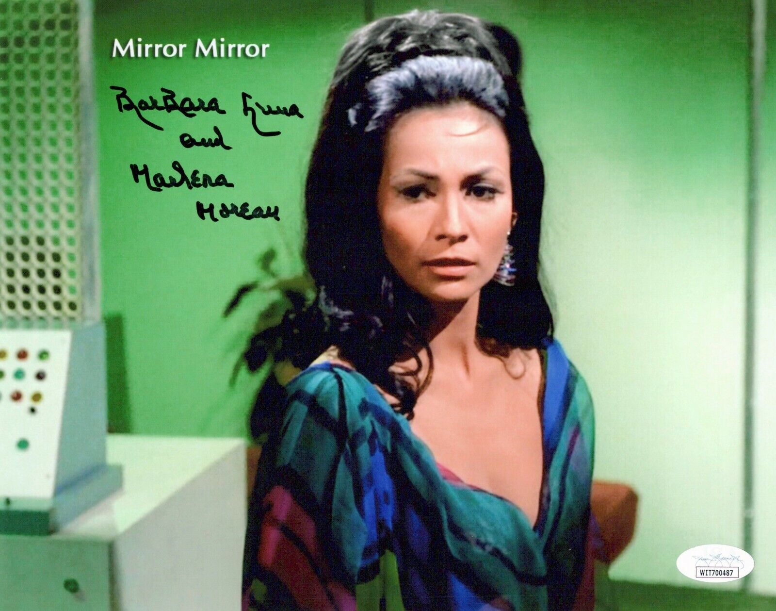 BARBARA LUNA Signed 8x10 STAR TREK ORIGINAL SERIES Photo Poster painting Authentic Auto JSA COA