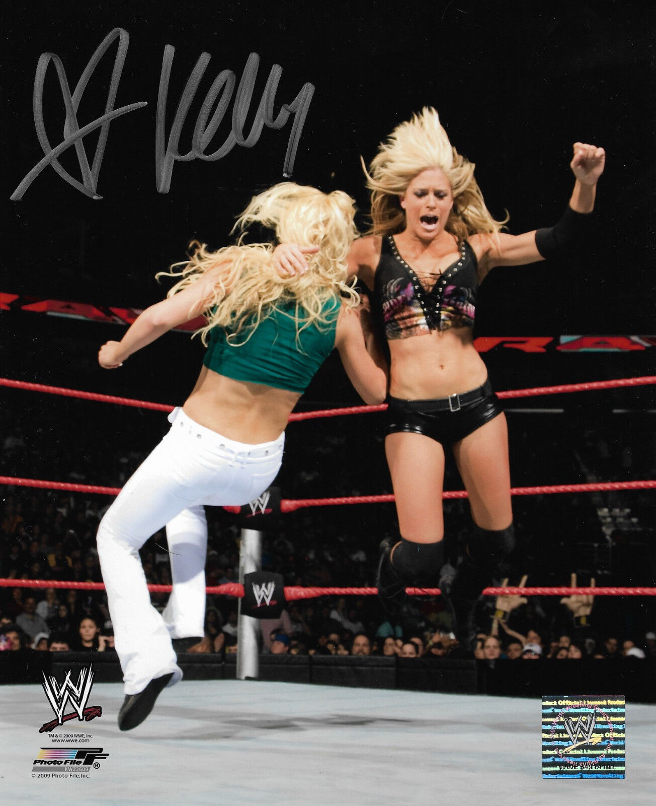 WWE KELLY KELLY HAND SIGNED AUTOGRAPHED 8X10 Photo Poster paintingFILE Photo Poster painting WITH COA D