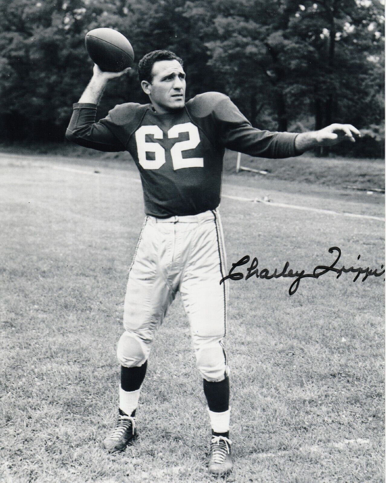 Charlie Trippi #7 8x10 Signed Photo Poster painting w/ COA Chicago Cardinals