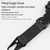 50PCS Nylon American-Style Braided Paracord Strap with Metal Buckle Vertical Single Point Gun Sling Shoulder Strap Woven Diagonal Single-Point Straps Ropes for Outdoors Training Mountaineering