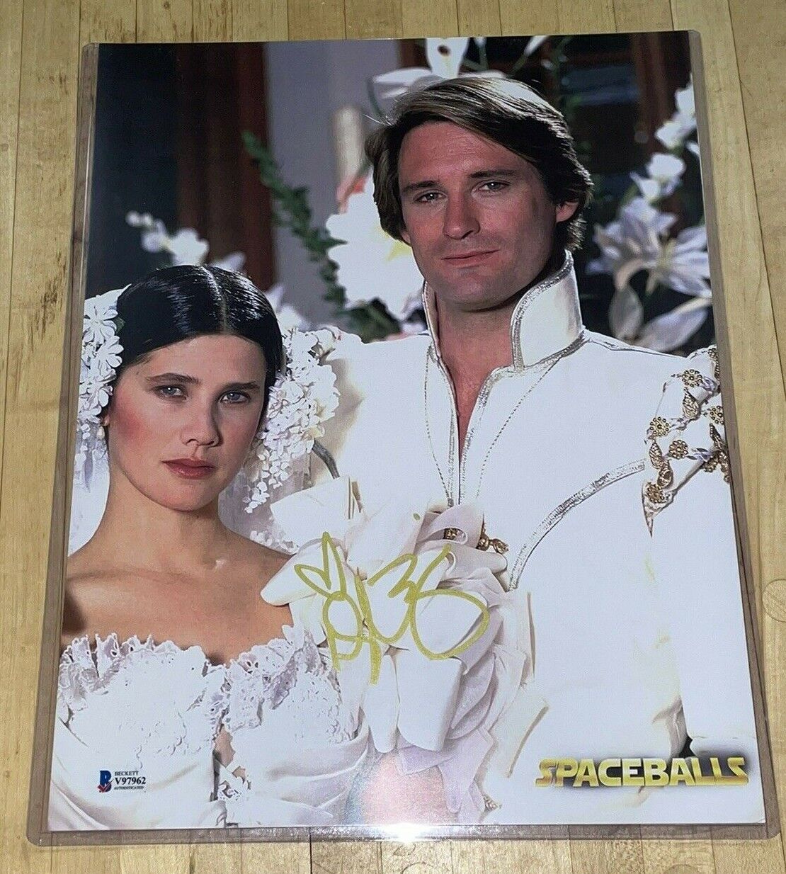 Daphne Zuniga signed Spaceballs Princess Vespa 11x14 Photo Poster painting BAS COA