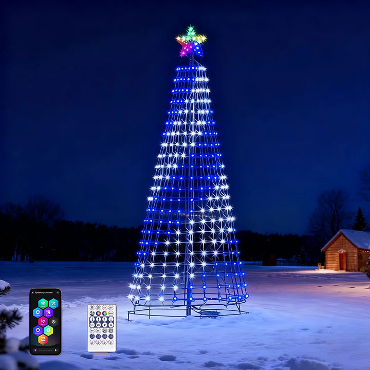 2025 New Multicolor Led Animated Outdoor Christmas Tree Lightshow