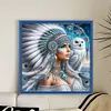 Girl And Owl-11CT Stamped Cross Stitch 45*45cm/17.72*17.72in tapestrymarket