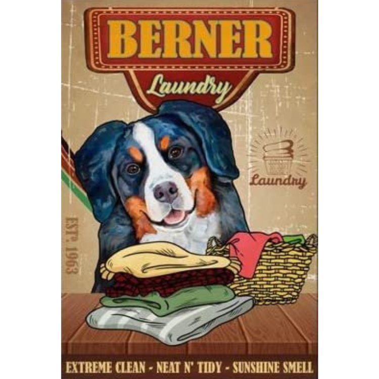 Bernese Mountain Dog Coffee Club - Vintage Tin Signs/Wooden Signs - 7.9x11.8in & 11.8x15.7in