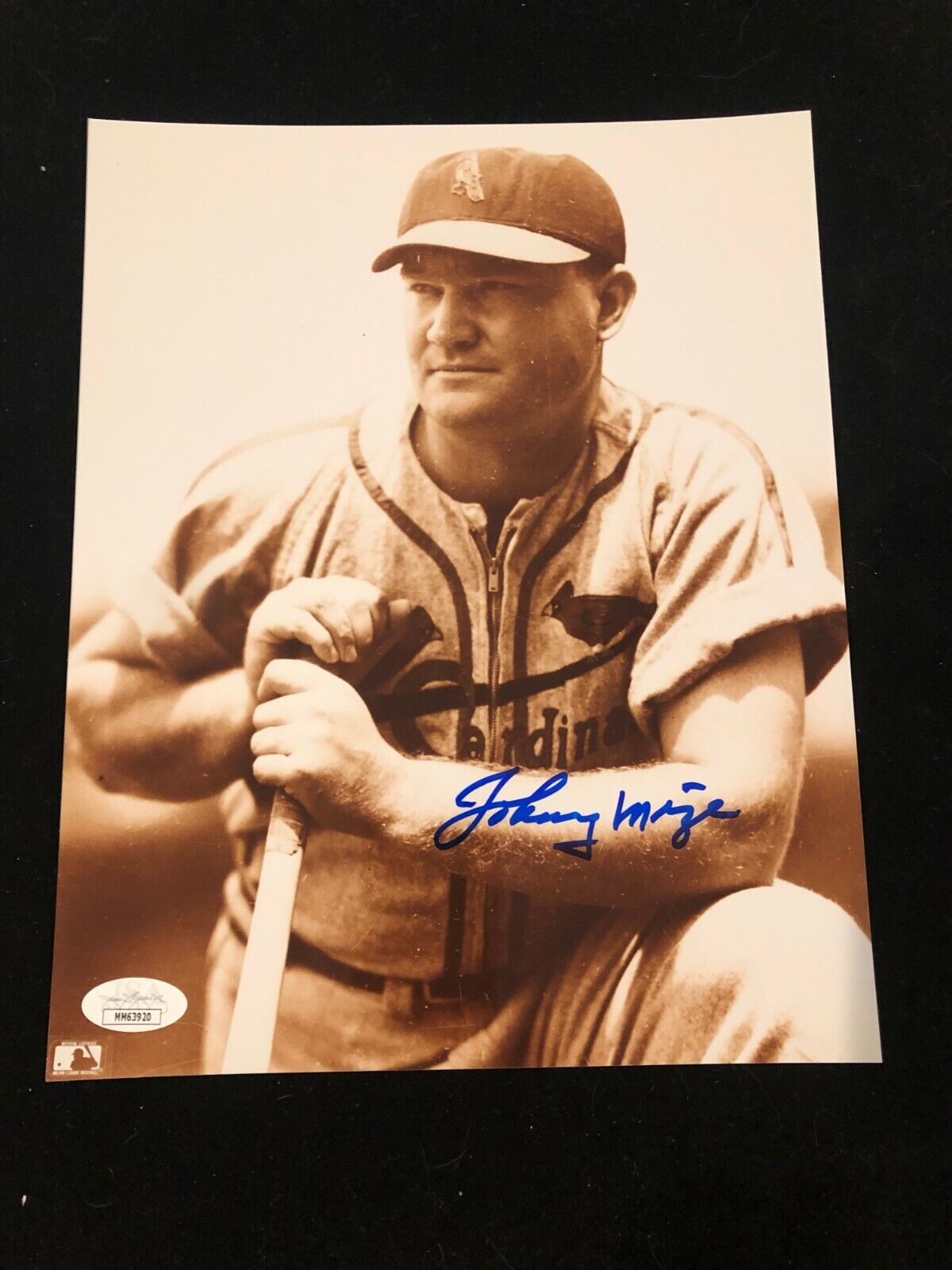 Johnny Mize Signed Autographed Photo Poster painting - St Louis Cardinals - JSA Authenticated