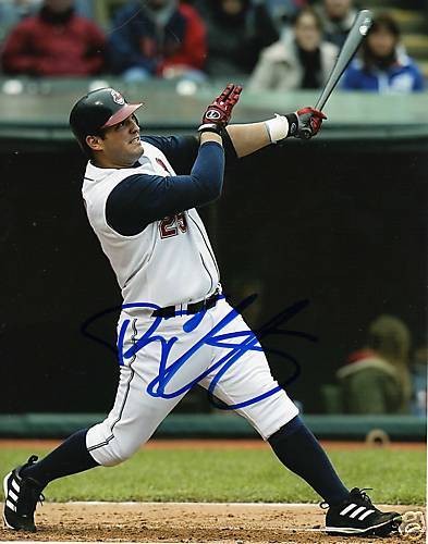 RYAN GARKO CLEVELAND INDIANS SIGNED 8X10 PICTURE