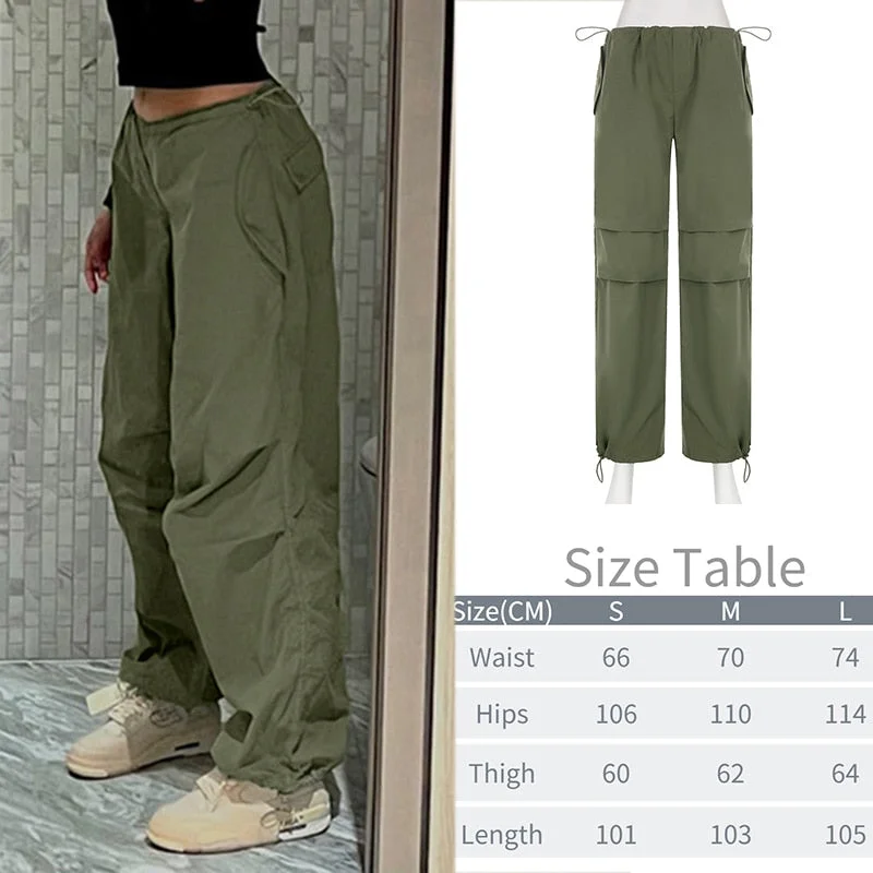 Tawnie Y2K Cargo Pants Women's Baggy Pants 2022 Autumn Streetwear Fairycore Oversized Trousers Vintage Casual Loose Sweatpants