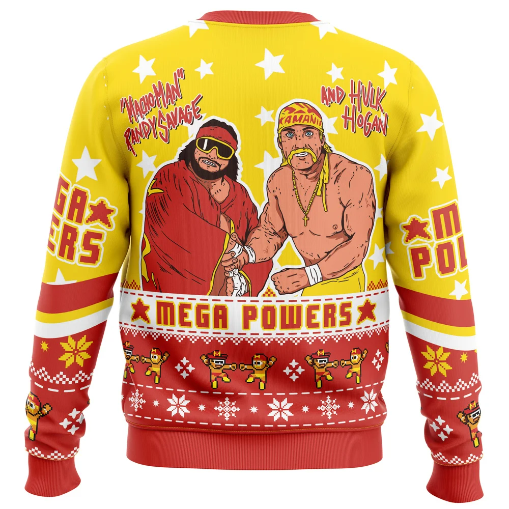Mega Powers Macho Man and Hulk Hogan Ugly Christmas Sweatshirt
