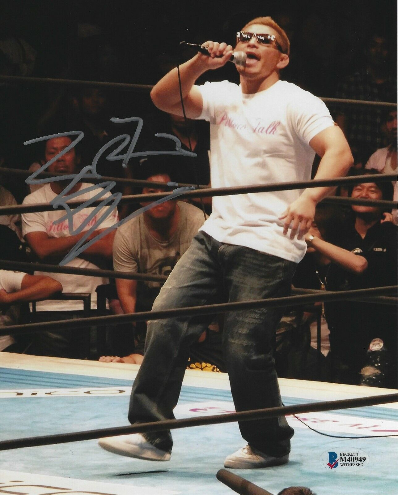 Yujiro Takahashi Signed 8x10 Photo Poster painting BAS COA New Japan Pro Wrestling Bullet Club H