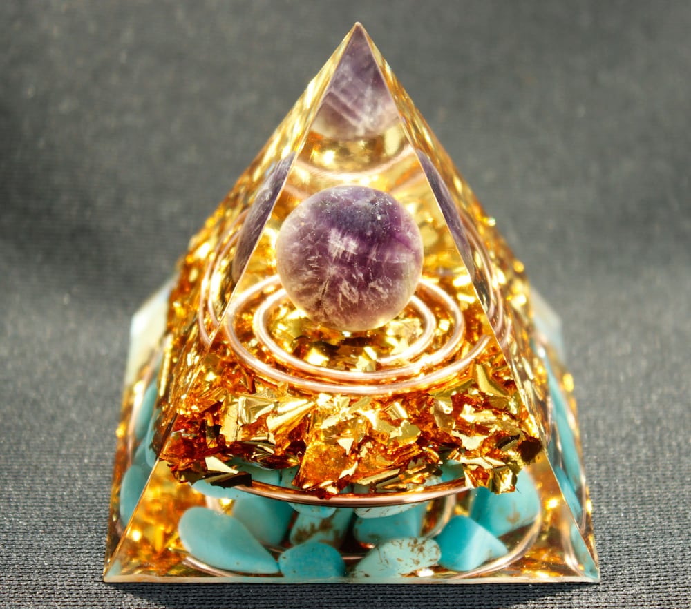 

Orgone Pyramid Chakra - Turquoise in Double, 501 Original