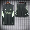 2025/2026 Real Madrid Pre-Match Training Dark Green Vest+Shorts Football1:1 Thai Quality