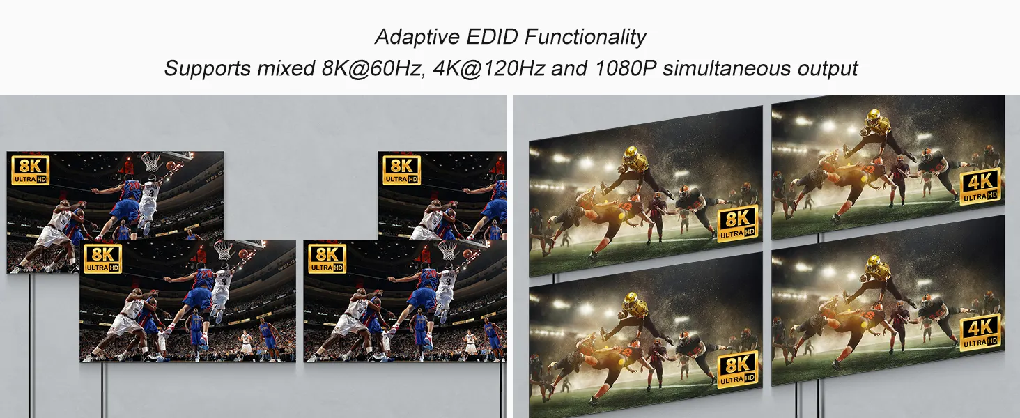 1 in 4 out hdmi splitter