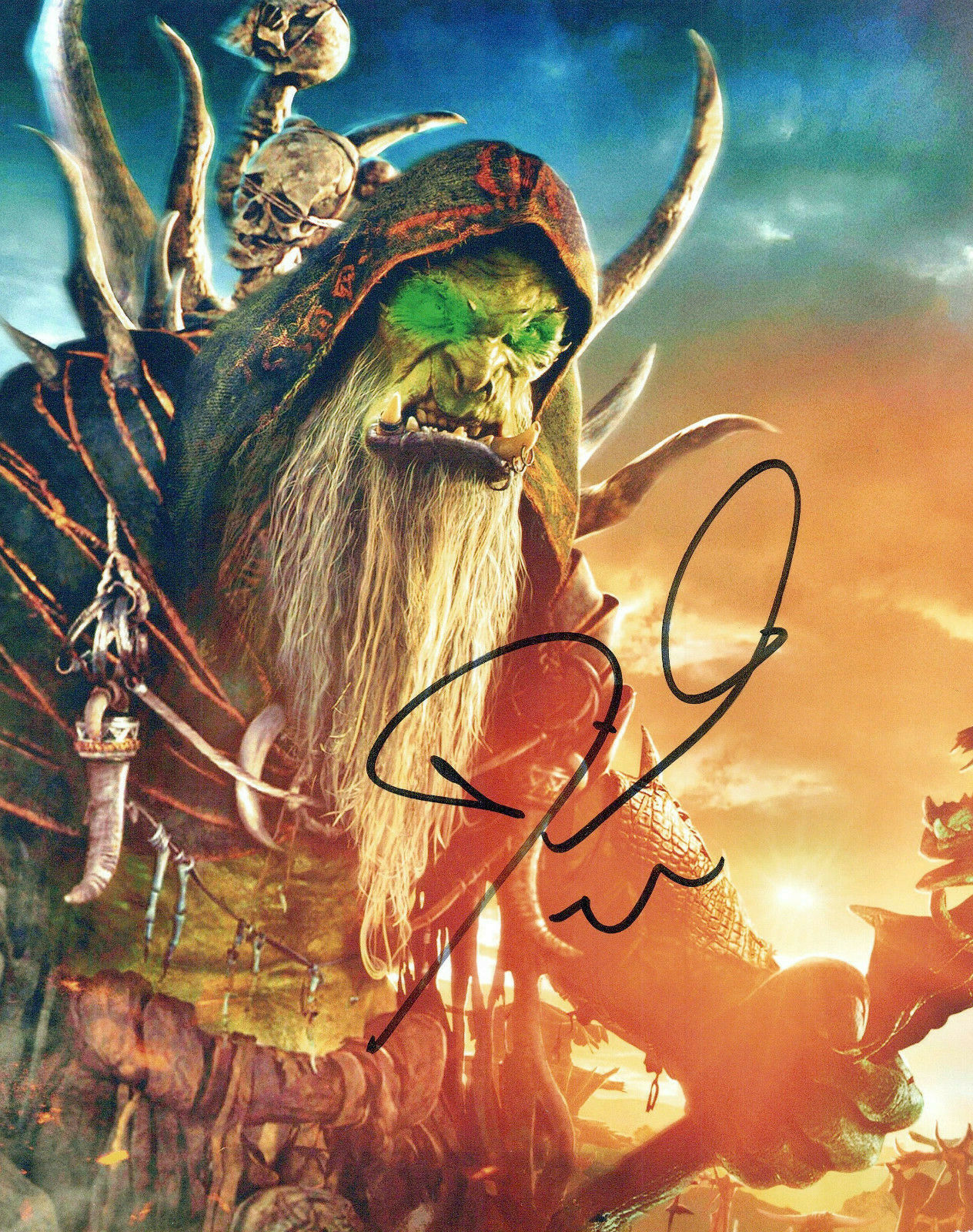 Daniel Wu Warcraft autographed Photo Poster painting signed 8X10 #1 Gul'dan rare