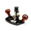 KM-17 Pro Router Plane Die Steel Body Adjustable Fence with CAM Lock Depth Stop Dual Blade 1/2inches Width for Fine Tuning