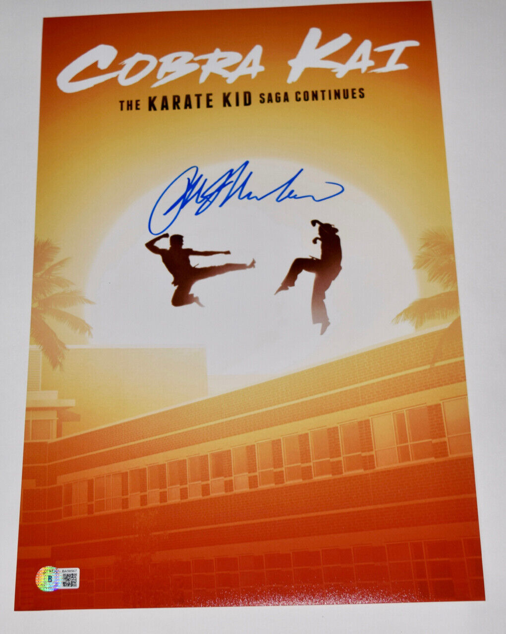 Ralph Macchio Signed Autographed Cobra Kai 11x17 Poster Photo Poster painting Beckett BAS COA