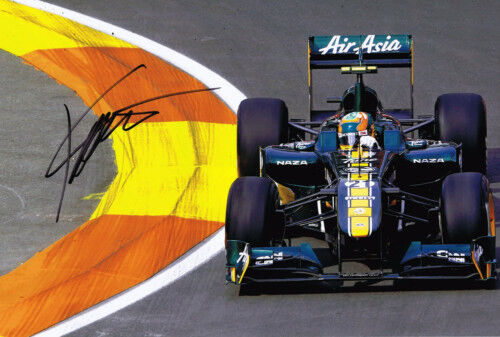 Karun Chandhok SIGNED Formula 1 Driver 12x8 Photo Poster painting AFTAL