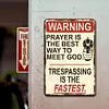 Warning - Metal Tin Signs(8*12Inch/12*16Inch)