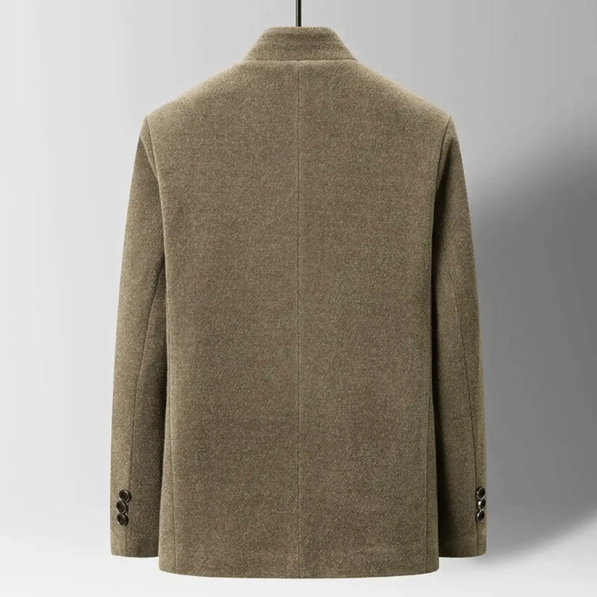 Men's Wool Blend Jacket &ndash; Quilted Stand Collar City Layer &ndash; view 2