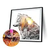 Diamond Painting -DIY Round Drill Wolf(40*40 CM)