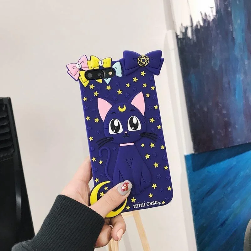 Pink/Purple Sailor Moon Usagi Luna Phone Case SP13708