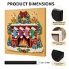 Kit de peinture de perles encadr&eacute; de No&euml;l 25x25cm pour adultes