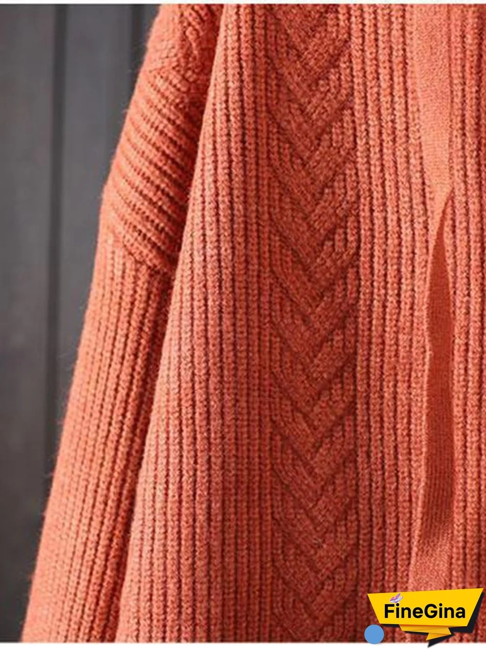 Women's Retro Literary Loose Casual Hooded Drawstring Pullover Sweater