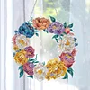 DIY Special Shaped Drills Diamond Painting Flower Wreath Kit