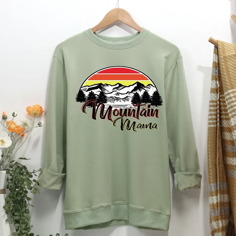 Mountain mama Women Casual Sweatshirt-Annaletters