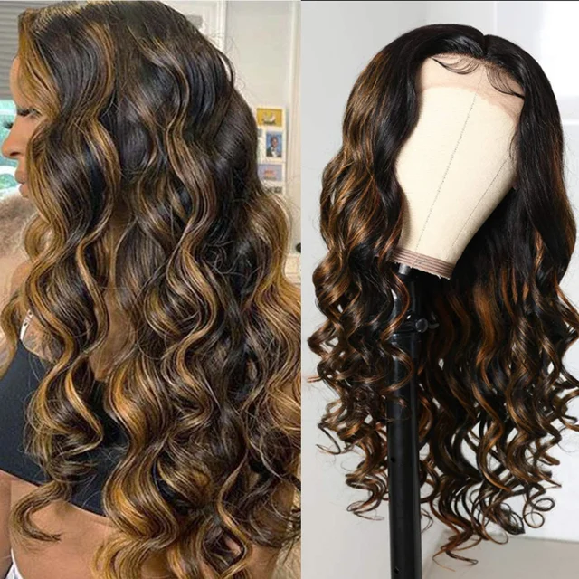 Jewtribute Hair®|Long Wavy Wig  for Black Women  Orange Red 