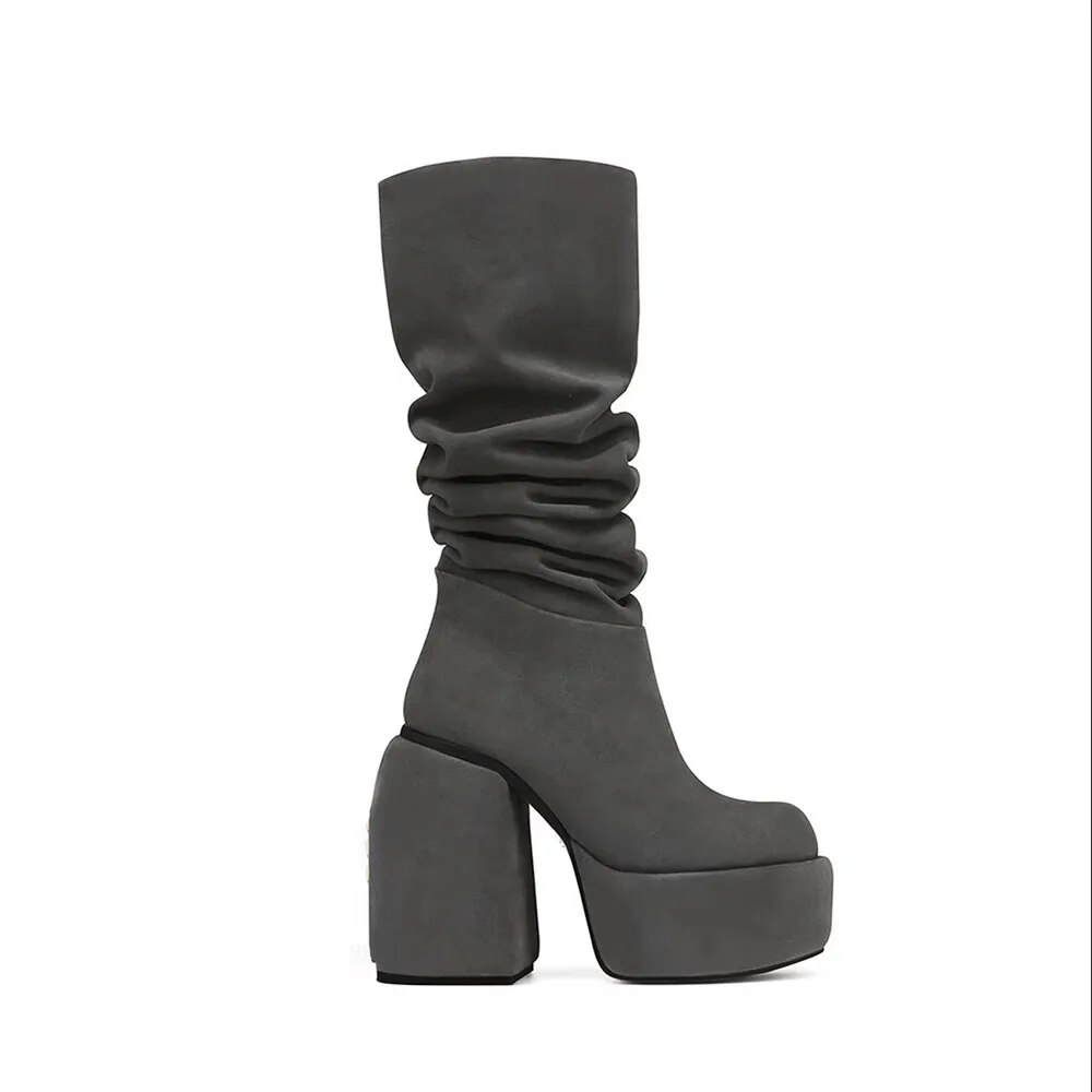 VCSHOES Shoes For Women Women's Boots Chunky Heel Platform Punk Boot Gothic Shoes