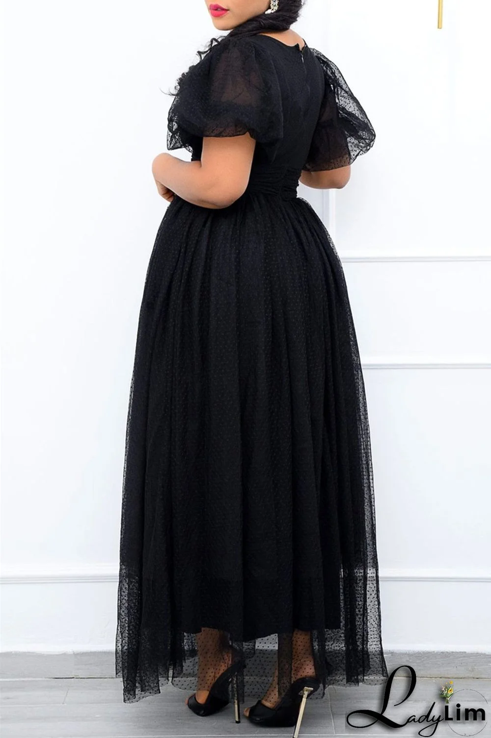 Purple Fashion Casual Solid Split Joint V Neck A Line Dresses