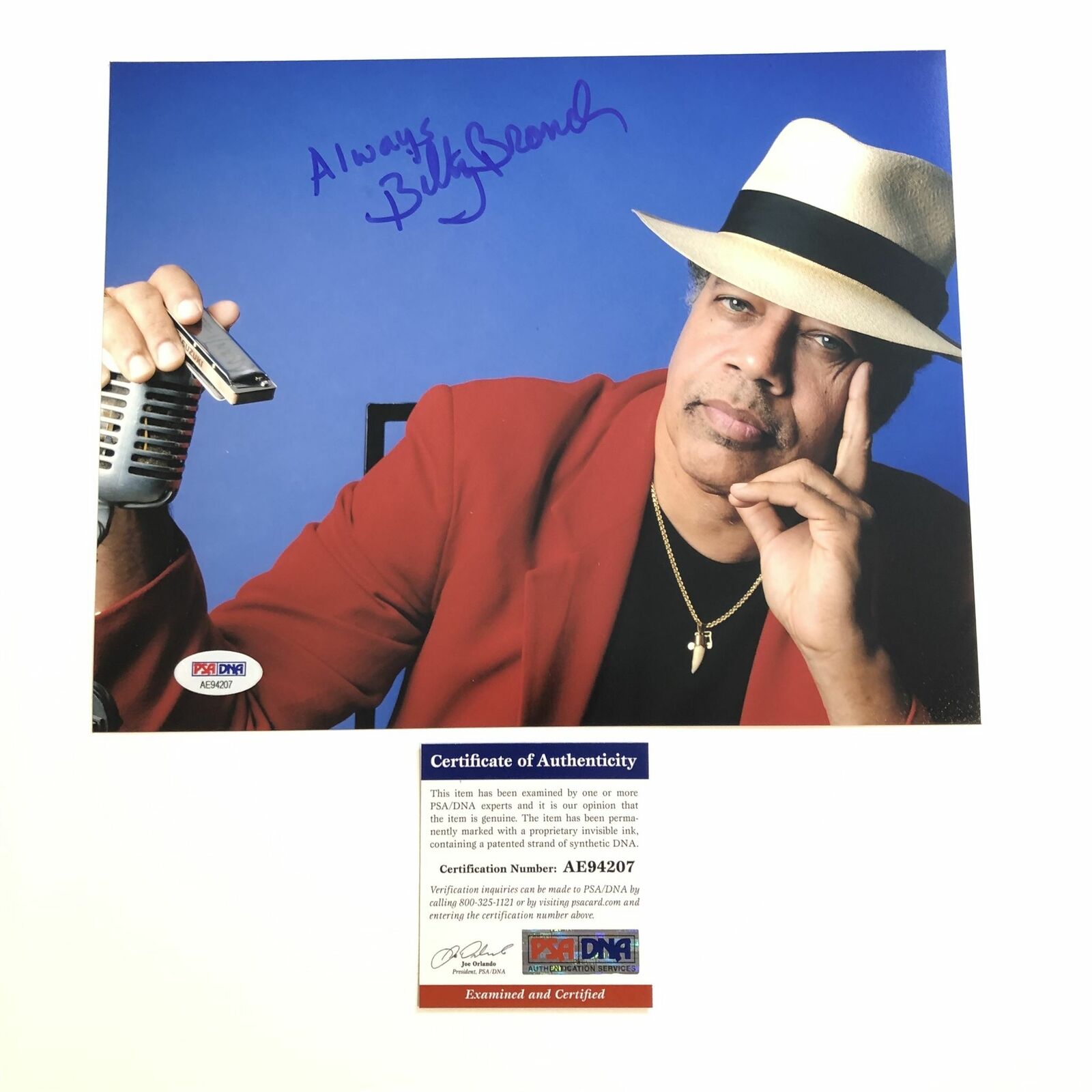 Billy Branch signed 8x10 Photo Poster painting PSA/DNA Autographed