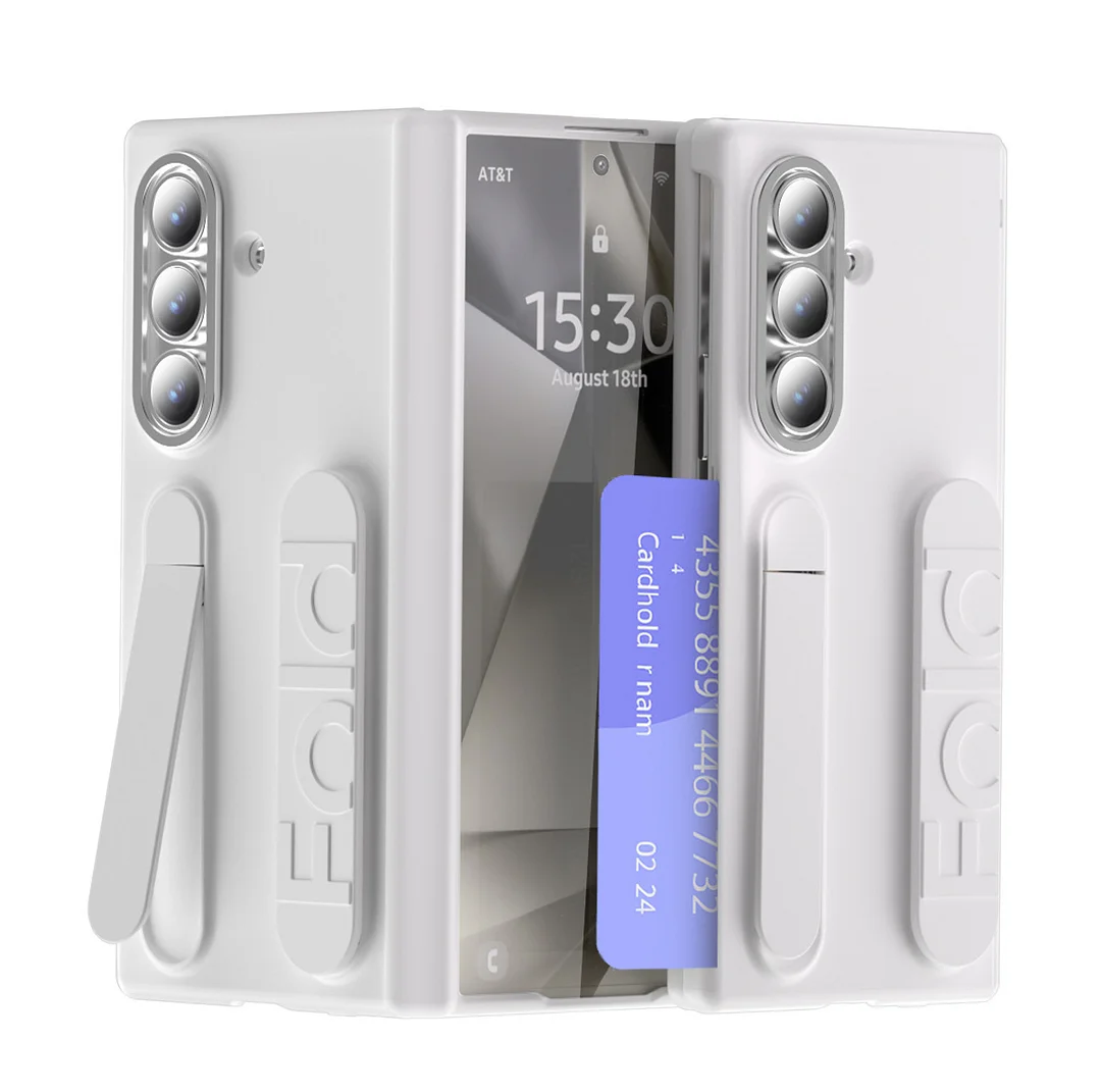 Suitable For Samsung Zfold7 Mobile Phone Case Fold6 Folding Wristband Card Hinge Shell Film Integrated Protective Case Fold5