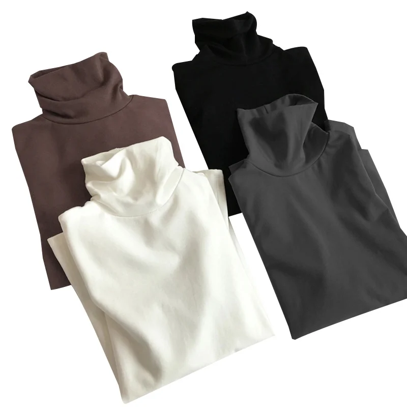 Uveng Uveng Collar Double-Sided German Velvet Bottom Shirt Women 2024 Autumn / Winter Fashion Foreign Style Slim Show Thin Students Long-Sleeved T-Shirt Women Tide