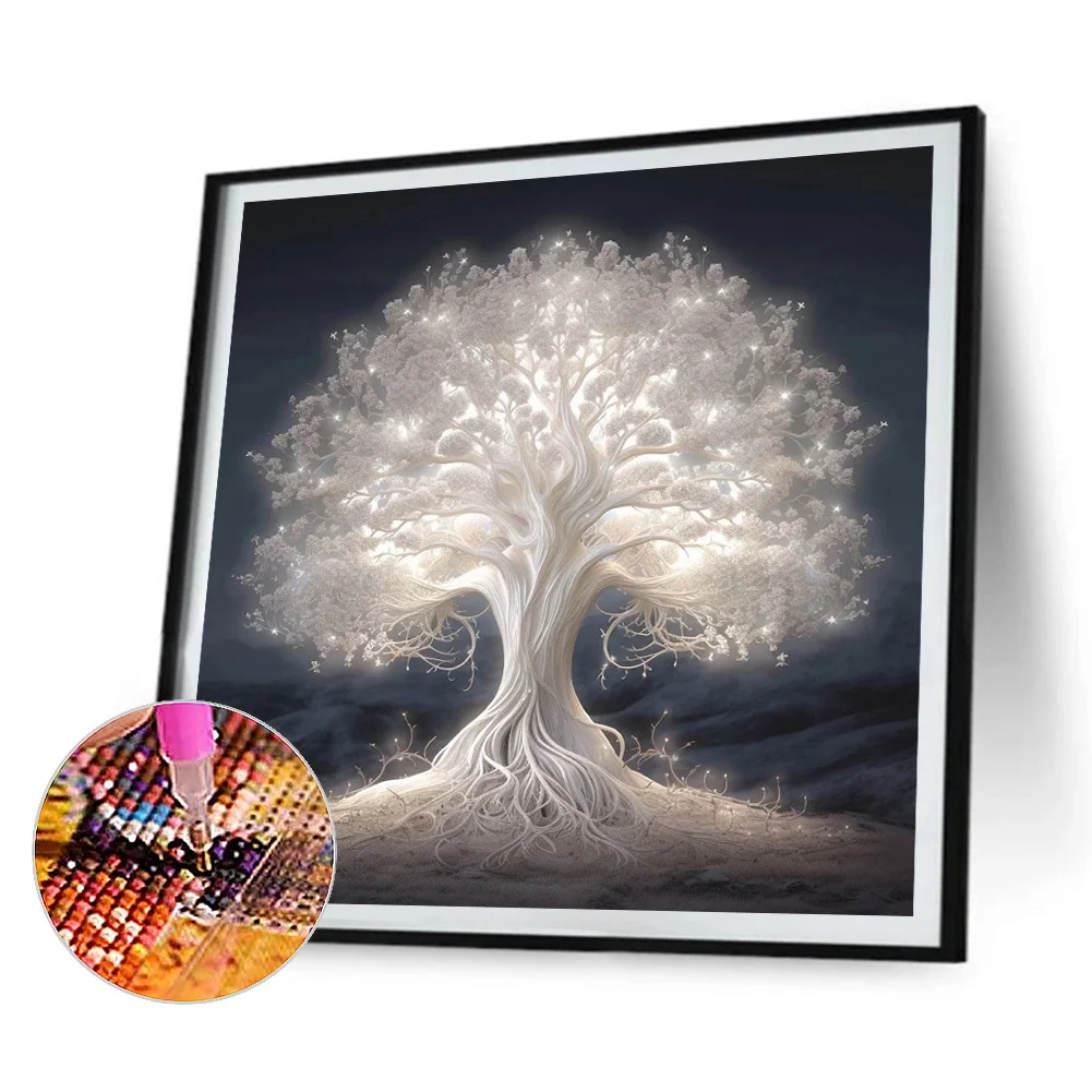 4pcs Diamond Painting - Full Round Drill - Life Tree(Canvas|30*30cm)