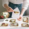 6pcs Gingerbread House DIY Diamond Painting Cards Art 15x15cm for Adults
