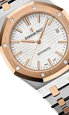 Silver Gold 904L Steel Silver Gray Dial - Watch - 37mm