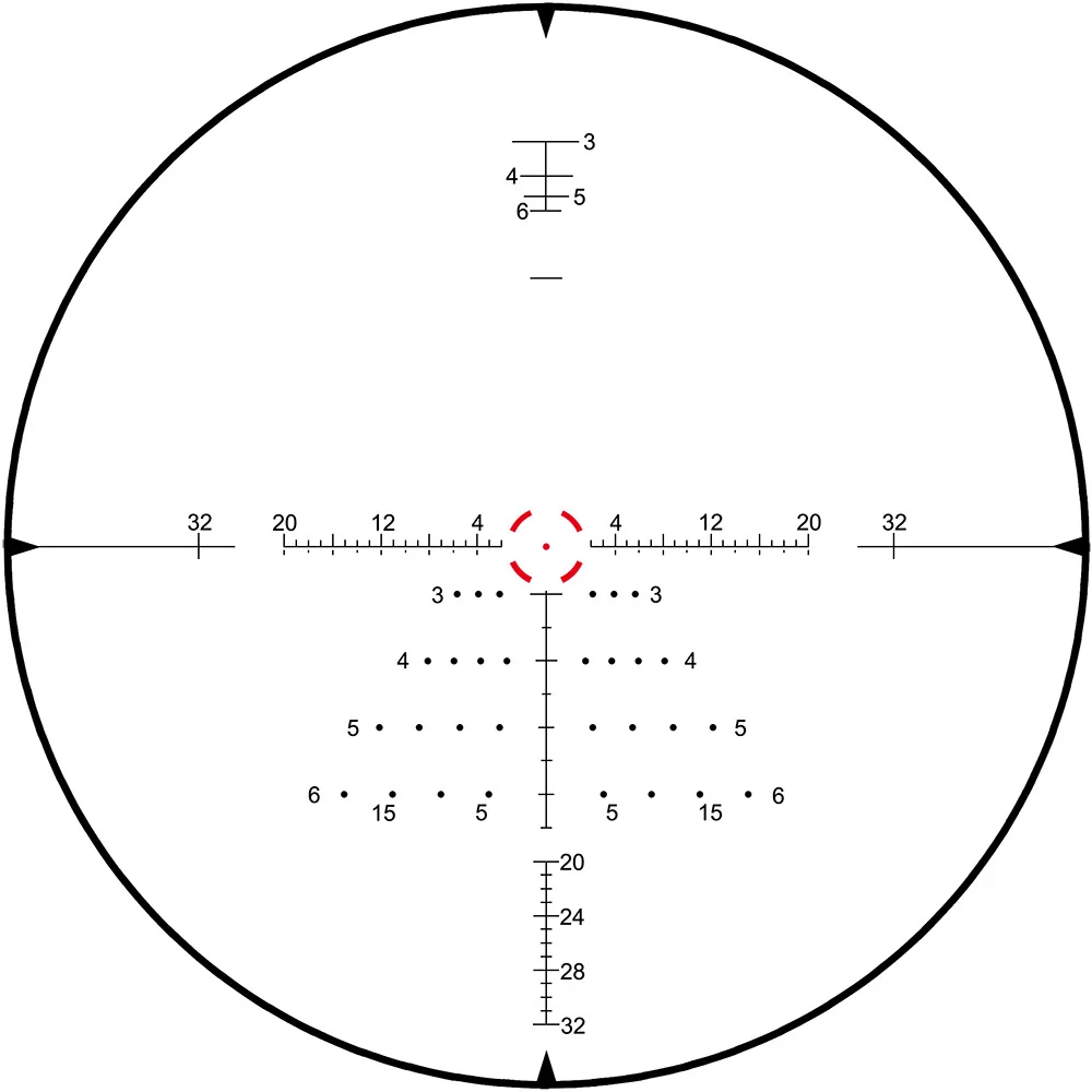 ohhunt® 1-8X24 IR 30MM SFP Red Illuminator Glass Etched Reticle LPVO Tactical Scope
