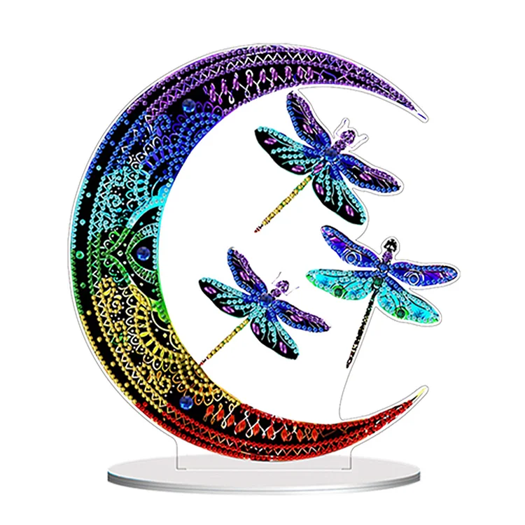 Double Side Special Shaped Butterfly Moon Diamond Painting Desktop Ornaments Kit